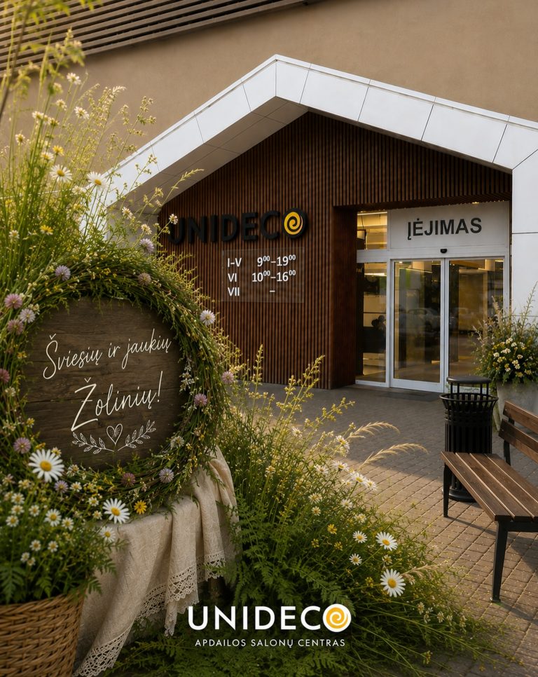 🌿 Šviesių ir jaukių Žolinių! 🌼 Tegul ši diena būna kupina vasaros šilumos, gamtos grožio ir jaukių akimirkų su artimaisiais. 💛 UNIDECO linki gražios šventės ☀️